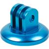 MAXY SUPPORTO GHIERA TRIPOD MOUNT ALLUMINIO PER FISSAGGIO ACTION CAM BLU PER GOPRO NYLOX TREVI AKASO APEXCAM COOAU WOLFANG EZVIZ