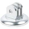 MAXY SUPPORTO GHIERA TRIPOD MOUNT ALLUMINIO PER FISSAGGIO ACTION CAM SILVER PER GOPRO NYLOX TREVI AKASO APEXCAM COOAU WOLFANG EZVIZ