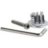 MAXY SUPPORTO TMC DA MOZZO MANUBRIO BICI IN ALLUMINIO SILVER PER GOPRO NYLOX TREVI AKASO APEXCAM COOAU WOLFANG EZVIZ