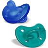 Chicco - Gommottino Ciuccio Azzurro/Verde Silicone 16-36 Mesi Confezione 2 Pezzi