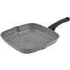 Avilia Bistecchiera Antiaderente 28x28cm: Cottura Universale ed Efficiente su Fornelli, Manico Ergonomico, Pulizia Semplice - Ideale per Carni e Verdure