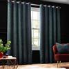 Paoletti Galaxy Coppia Di Tende Con Occhielli - Tende Oscuranti In Ciniglia Di Lusso Opulente (Smeraldo - 229x183cm)