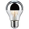Paulmann 28669 Lampadina LED filamento AGL 5 Watt lampadina testina a specchio argentato 2700 K bianco caldo E27