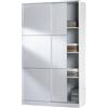 Habitdesign KESTILE Armadio Anta Scorrevole Jeliel 10 Bianco 120x50x200 cm