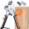 ZWERKZEUG® Set di pinze per occhielli professionali con 2 ricambiati, set di occhielli (diametro 10 mm), pressa magnetica per occhielli per tessuti, teloni e tende da sole (pinza per occhielli)