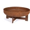 Bizzotto Braciere In Acciaio 50x21H Design Moderno Efesto Bizzotto Ruggine