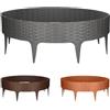 GARDENIX Bordo per aiuole in plastica, 3,9 m, effetto rattan, 5 moduli, bordo per aiuole, colore grigio, bordo flessibile per aiuole, recinzione da giardino, palizzata in rattan, bordi per aiuole