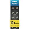 ABSINA 10x Pile LR44 AG13 - Batterie LR44 da 1,5 V a prova di perdite e longevoli - LR1154 / L1154 / L1154F / G13 / G13A / 13GA / 157 / V13GA / PX76A / RW82 - LR44 batteria a bottone, batteria LR44