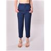 PETER HADLEY WOMAN Pantalone con pence blu