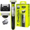 Philips OneBlade 360 Blade QP2734/20 - Rasoio elettrico per barba e barba con lama a 360°