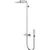 BOSSINI - COSMO colonna doccia in ottone quadro 28x28 set completo - L40024 : Miscelatore - Miscelatore monocomando