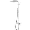 BOSSINI - TETIS colonna doccia in ottone quadro set completo monocomando varie misure - L10231/L10209/L10232 : Dimensioni - 20x20 cm