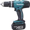 Makita Trapano a percussione a batteria MAKITA DHP453RFJ 18V 3Ah, 2 batterie + valigetta in plastica