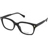 Ralph by Ralph Lauren Ralph RA7174U 5001 | Occhiali da Vista Graduati | Prova Online | Unisex | Plastica | Quadrati | Nero | Adrialenti