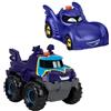 Fisher-Price DC Batwheels - Set da 2 macchinine luminose in scala 1:55, include Bam la Batmobile e Buff il Bat-Furgoncino, veicoli a pile con effetti luminosi, giocattolo per bambini, 3+ anni, HML25