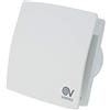 Vortice Mex 100/4 LL 1S T - Aspiratore Bagno 100mm e Cucina con Timer da Parete e Soffitto, Ventola Aspirazione a Basso Consumo, Rimuove Muffa e Umidità, Portata Massima 90 m3/h, 17,3x17,3x12,6cm