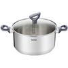 Tefal Casseruola Daily Cook 20 cm - Casseruola in acciaio inox, base rinforzata, adatte a tutti i tipi di piani cottura, inclusa induzione, grande conduttività e resistenza con materiali riciclati