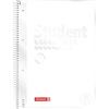 Brunnen Blocco universitario Premium Student White, A4, 80 fogli, rigatura 28, bianco