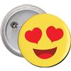 Spilla Calamita pins badge SMILE LOVE amore emoticon frigo frigorifero regalo