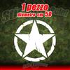 Adesivo STELLA US ARMY Jeep CJ CJ3 CJ5 stickers cm 50 star military 4X4 mod 03