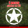 Adesivo STELLA US ARMY Jeep CJ CJ3 CJ5 stickers cm 42 star military 4X4 mod 03