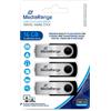 MediaRange USB Flash Drive 16GB - confezione da 3 Pendrive - MR910-3