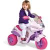 Peg Perego PegPerego Flower Princess moto elettrica bambina rosa batteria ricaricabile 6 v