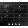 Samsung NA64H3010AK Piano Cottura Gas 4 Fornelli 60 cm Nero