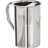 IBILI Water Jug Straight 2 l of Stainless Steel, Silver, 7 x 7 x 18 cm