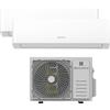 Electroline Dualsplit 12000+12000BTu EDHE53D2 + IUD353HKAW + IUD353HKAW condizionatore fisso