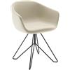 BBB ITALIA poltrona LUCREZIA con base Clip - LUCLIP-G2