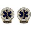 ZENRUIMING 2 spille EMT Star of Life, spille mediche di emergenza medica, medica, infermiera, lega metallica, smalto cotto, Metallo, Senza pietra