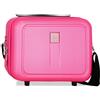 Roll Road Cambogia - Beauty case da viaggio, 29 x 21 x 15 cm, rigido ABS 9,14 l, 0,63 kg, rosa chiaro, Taglia unica, Beauty case adattabile