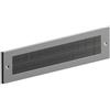 STORMGUARD 06SR0170000A, Setole protettive per feritoria per le lettere, cornice in metallo, 335mm x 75mm, Alluminio