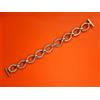 12 13 14 MM Braccialetto Metallo Rodio Argentato N. O. S.70 Manici Fisso O Ad