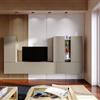 DEGHI Parete attrezzata 270x30 cm tortora - Kayros