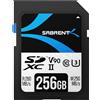 SABRENT Scheda SD 256GB v90 SDXC Card UHS II Memoria SD U3 Memory Card con R280MB/s