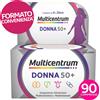 HALEON ITALY Srl Multicentrum Donna 50+ Integratore Multivitaminico completo, per Donne oltre 50 anni, formato convenienza* 90 Compresse