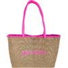 4GIVENESS BORSA RAFIA SHOPPING BAG Mare
