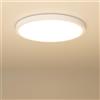 LUTW Plafoniera LED Soffitto Rotonda, 18W 1930LM Ultra Sottile Piatta Plafoniera Bagno, 4000K Bianco Naturale, IP44 Impermeabile Lampeda Soffitto LED per Cucina, Camera, Balcone, Ø22CM, 1 Pezzi