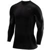 TCA Superthermal Base Layer a Compressione Maglia Manica Lunga Termica sotto Maglia da Uomo - Nero/Nero, M