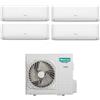 Hisense Condizionatore Climatizzatore Hisense Quadri Split Inverter R-32 Hi-Comfort 9000+9000+9000+12000 con 4AMW105U4RAA WiFi Integrato 9+9+9+12