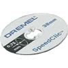 Dremel EZ SpeedClic SC409, 5 dischi da taglio sottili con diametro di taglio di 38 mm per utensili rotativi