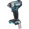 Makita, avvitatore a impulsi a batteria (18 V, senza batteria + caricabatterie, design compatto, illuminazione a LED) DTW180Z, blu
