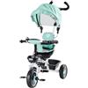 Aziamor Triciclo Evolutivo 4 in 1 con Manico Direzionale per Bambini DesmoTrike Azzurro