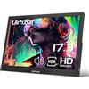 Ulrhzar Monitor portatile 17,3 pollici 1600 x 900 display 60 Hz USBC Travel HDMI Monitor con altoparlanti per PC portatile, telefono, PS4/5, monitor portatile
