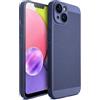 Moozy VentiGuard Cover per iPhone 13, Blu, 6.1-pollici - Custodia Traspirante con Motivo Perforato per Circolazione dell'Aria, Ventilazione, Cover Anti-Surriscaldamento Phone Case
