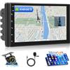 Inefala Autoradio 2 Din Android con Bluetooth Vivavoce (1+16GB), 7 Pollici Touchscreen 2 Din Android Stereo Auto Supporta GPS/WiFi/Mirror Link/FM RDS Radio con Telecamera Posteriore