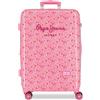 Pepe Jeans Alenka Zaino Scuola, Blu, Bretelle Regolabili per un comodo trasporto, Vari scomparti, Joumma Bags, Rosa, Taglia unica, Valigia media