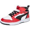 PUMA Puma Rebound V6 Mid Ac+ Ps, Scarpe da ginnastica Unisex - Bambini e ragazzi, White Cool Light Gray, 34 EU